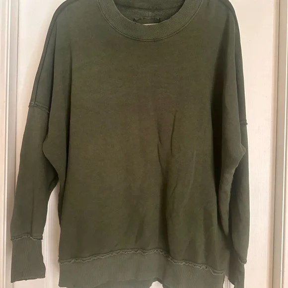 Aerie Forest Green Pullover - Picture 2 of 4